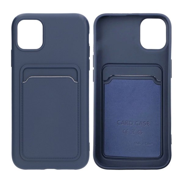 iPhone 11 Cover Kortholder Blå