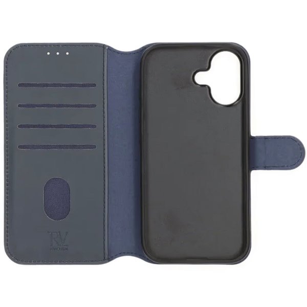 Rvelon iPhone 17 Etui 4 Kortlommer Aftagelig Skal Blå