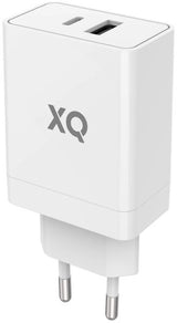 Xqisit Oplader Dual Vægoplader USB-A og USB-C PD 30W