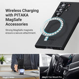 Pitaka Samsung Galaxy S23 Ultra Cover MagEZ Case 3 Black/Grey Twill