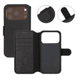 Rvelon iPhone 17 Pro Etui Ægte Læder Sort