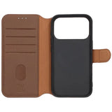 Rvelon iPhone 17 Pro Etui Ægte Læder Brun