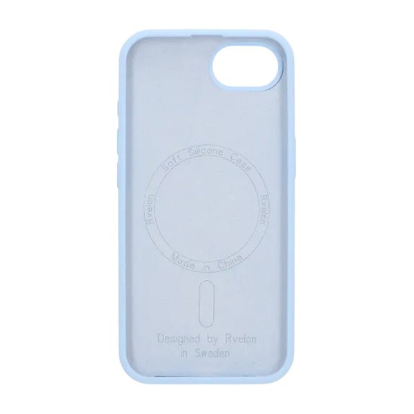 Rvelon iPhone 16e/17e Cover Silikone MagSafe Blå
