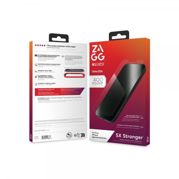 ZAGG InvisibleShield iPhone 13/13 Pro/14/16e/17e skærmbeskytter Glass Elite
