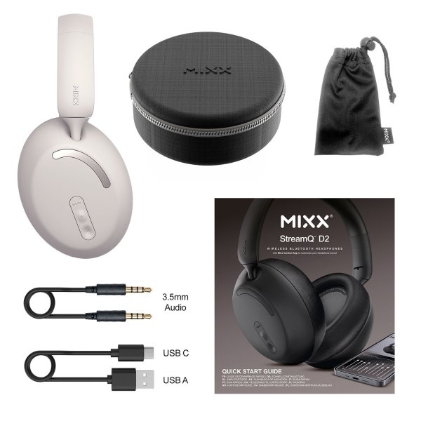 Mixx Trådløse Hovedtelefoner StreamQ D2 Sand
