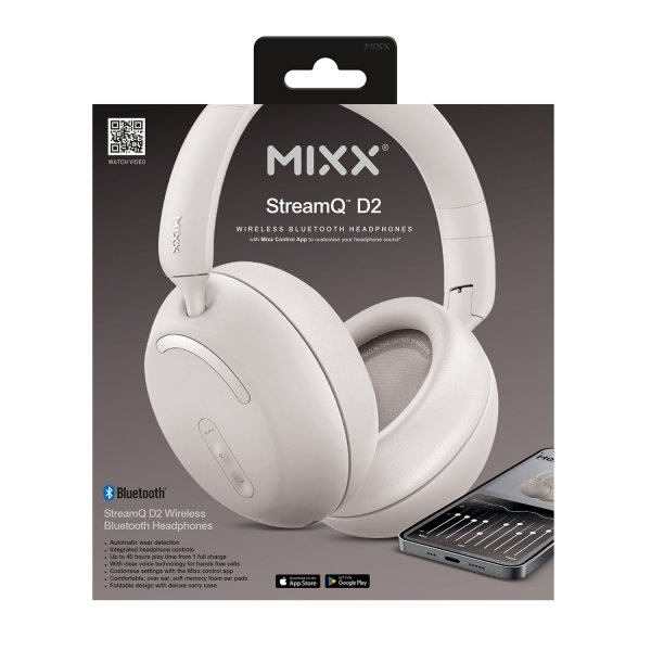 Mixx Trådløse Hovedtelefoner StreamQ D2 Sand