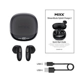Mixx Trådløse Hovedtelefoner StreamBuds Hybrid Charge 2 Sort