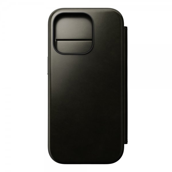 Nomad iPhone 16 Pro Fodral Modern Læder Folio Horween Green Chrome