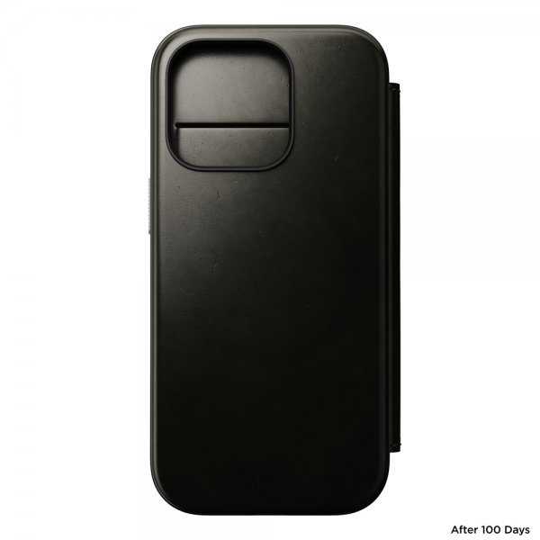 Nomad iPhone 16 Pro Fodral Modern Læder Folio Horween Green Chrome