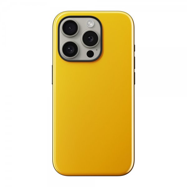 Nomad iPhone 15 Pro Cover Sport Case Racing Yellow