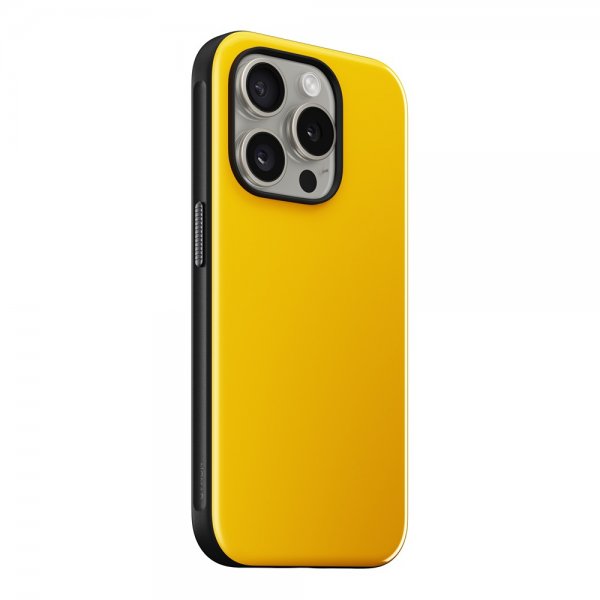 Nomad iPhone 15 Pro Cover Sport Case Racing Yellow
