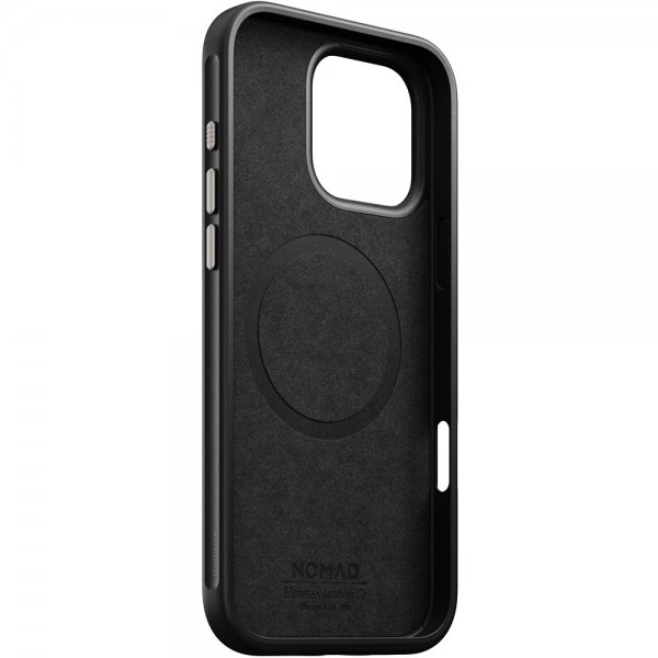 Nomad iPhone 16 Pro Max Cover Modern Leather Case Horween Green Chrome