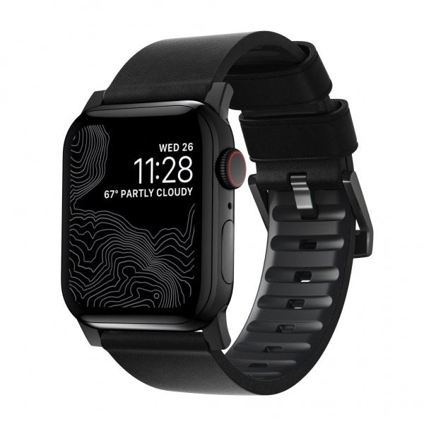 Nomad Apple Watch 44/45/46mm/Apple Watch Ultra Armbånd Active Band Pro Black Hardware Sort