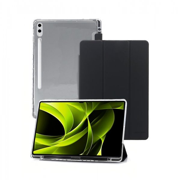 Mobile Origin Samsung Galaxy Tab S10 Plus Etui Easy Tablet Case Gennemsigtig Sort