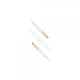 Fast Kabel AUX 3.5mm med Mikrofon 1m Hvid