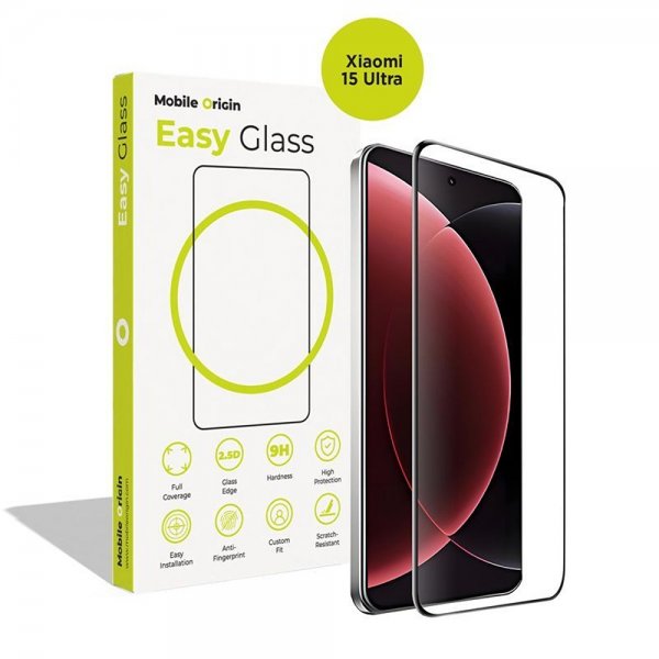 Mobile Origin Xiaomi 15 Ultra Skærmbeskyttelse EasyGlass