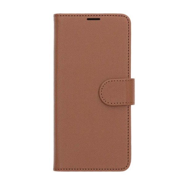 Samsung Galaxy S25 FE Etui med Kortlomme og Standfunktion Brun