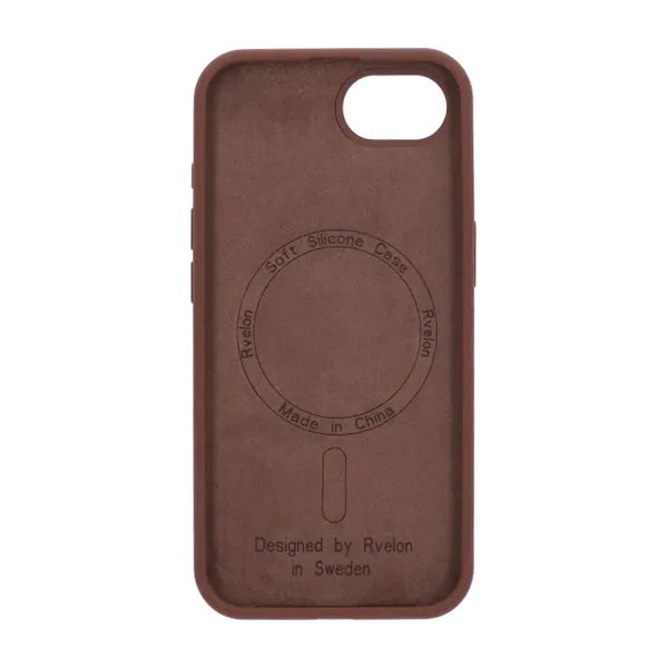 Rvelon iPhone 16e/17e Cover Silikone MagSafe Brun