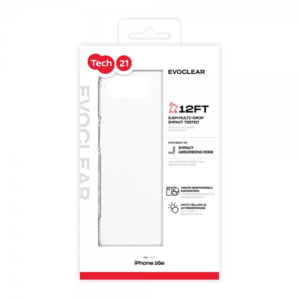 Tech21 iPhone 16./17. Cover EvoClear Transparent