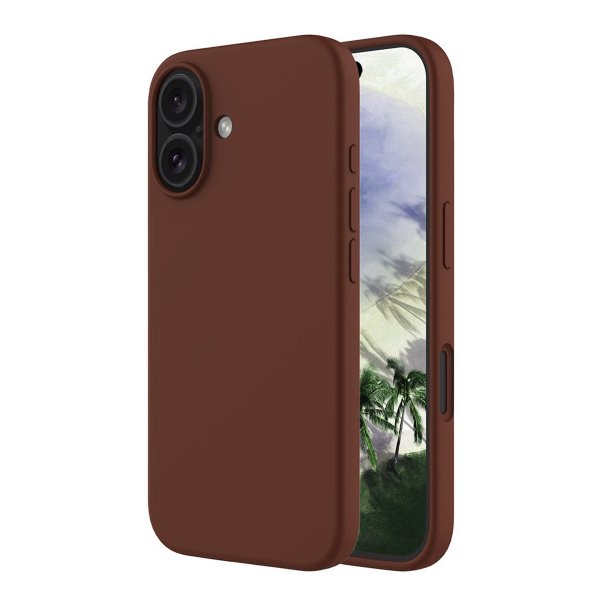 Rvelon iPhone 16 Cover Silikone MagSafe Brun