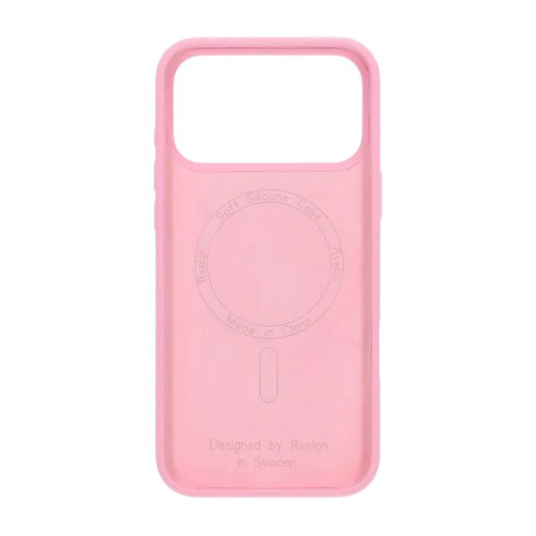 Rvelon iPhone 17 Pro Max Cover Silikone MagSafe Rosa