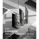 Ringke iPhone 16 Pro Skærmbeskyttelse Easy Slide Privacy 2-pak