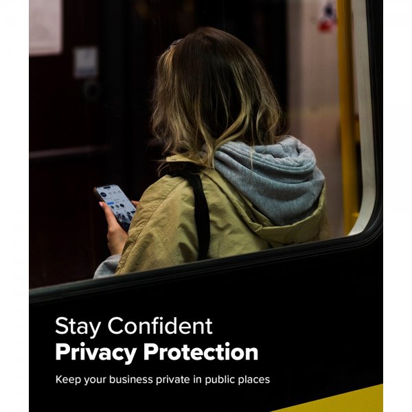 Ringke iPhone 16 Pro Skærmbeskyttelse Easy Slide Privacy 2-pak