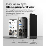 Ringke iPhone 16 Pro Skærmbeskyttelse Easy Slide Privacy 2-pak