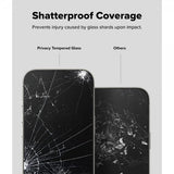 Ringke iPhone 16 Pro Skærmbeskyttelse Easy Slide Privacy 2-pak