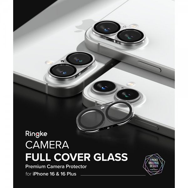 Ringke iPhone 16/iPhone 16 Plus Kamera Beskyttelse Camera Protector Glass 2-pak