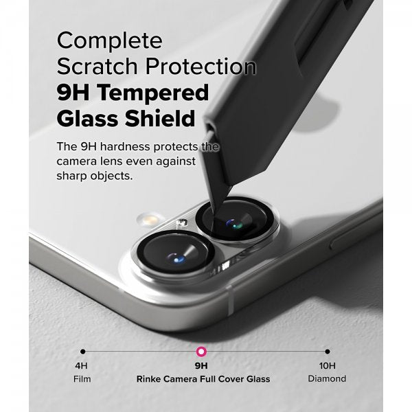 Ringke iPhone 16/iPhone 16 Plus Kamera Beskyttelse Camera Protector Glass 2-pak