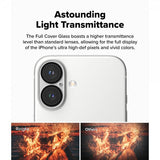 Ringke iPhone 16/iPhone 16 Plus Kamera Beskyttelse Camera Protector Glass 2-pak