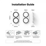 Ringke iPhone 16/iPhone 16 Plus Kamera Beskyttelse Camera Protector Glass 2-pak