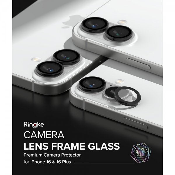 Ringke iPhone 16/iPhone 16 Plus Kamerabeskyttelse Kamera Linseramme 2-pak