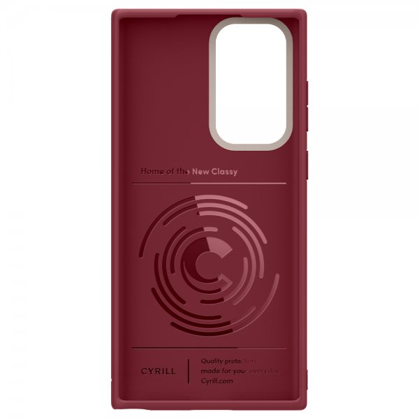 Cyrill Samsung Galaxy S22 Ultra Cover Color Brick Sangria