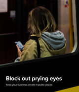 Ringke iPhone 15 Pro Max Skærmbeskytter Privacy Hærdet Glas Installationsramme