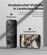 Ringke iPhone 15 Pro Skærmbeskyttelse Privacy Hærdet Glas Installationsjig