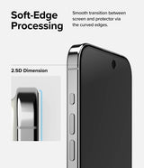 Ringke iPhone 15 Pro Skærmbeskyttelse Privacy Hærdet Glas Installationsjig