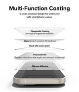 Ringke iPhone 15 Skærmbeskytter Privacy Tempered Glass Installation Jig