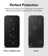 Ringke iPhone 15 Skærmbeskytter Privacy Tempered Glass Installation Jig