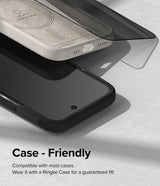 Ringke iPhone 15 Skærmbeskytter Privacy Tempered Glass Installation Jig