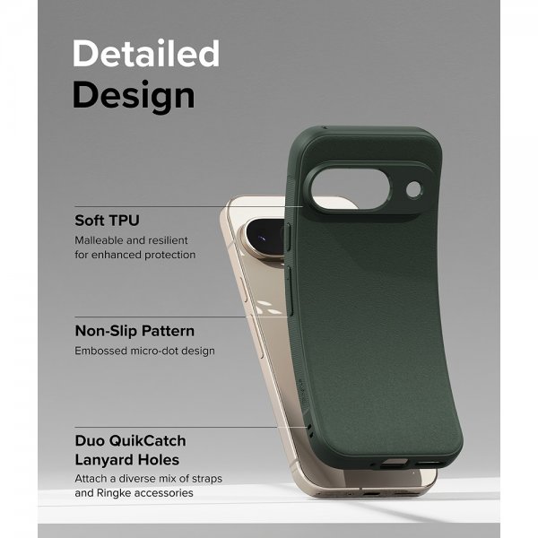 Ringke Google Pixel 9 Cover Onyx Mørkegrøn
