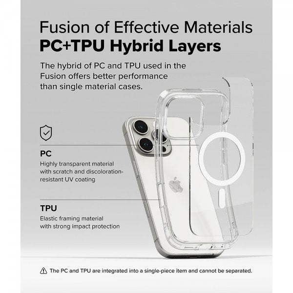 Ringke iPhone 16 Pro Max Cover Fusion Magnetic Transparent