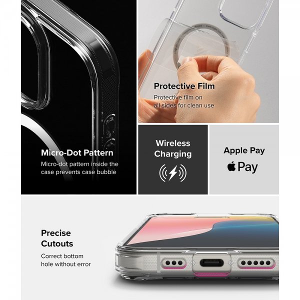 Ringke iPhone 16 Pro Max Cover Fusion Magnetic Transparent