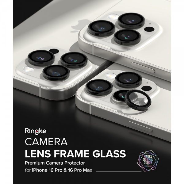 Ringke iPhone 16 Pro/iPhone 16 Pro Max Kamerabeskyttelse Kameralinse Ramme 2-pak