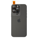 Spigen iPhone 16 Pro/Pro Max/17 Pro/Pro Max Kamerabeskyttelse GLAS.tR EZ Fit Optik Pro 2-pak Desert Titanium