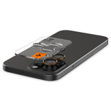 Spigen iPhone 16 Pro/Pro Max/17 Pro/Pro Max Kamerabeskyttelse GLAS.tR EZ Fit Optik Pro 2-pak Desert Titanium