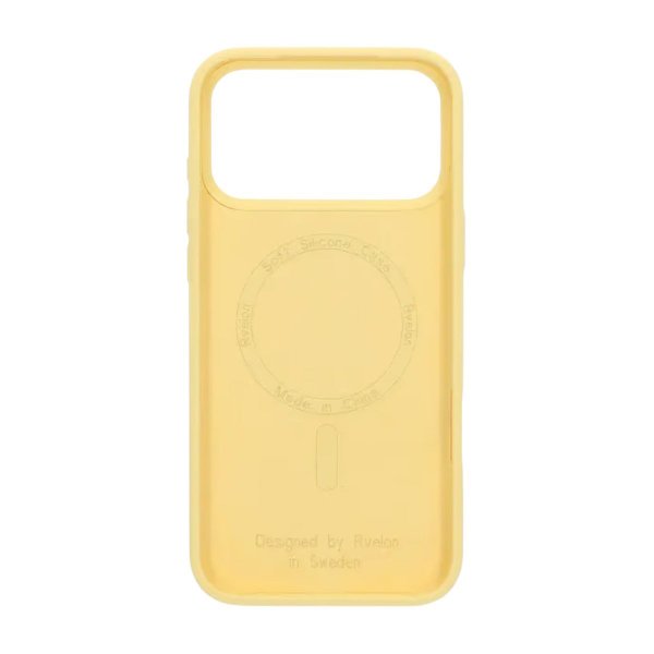 Rvelon iPhone 17 Pro Max Cover Silikone MagSafe Gul