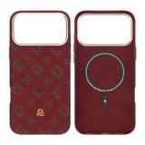 iPhone 17 Pro Cover Aramidfiber MagSafe Tekst Rød