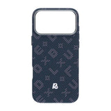 iPhone 17 Pro Cover Aramidfiber MagSafe Tekst Blå